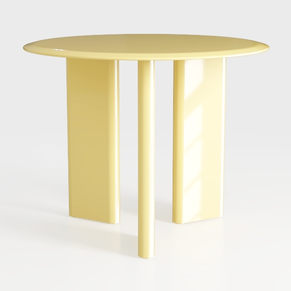 Seattle Gold Round Resin 2-in-1 Side Table