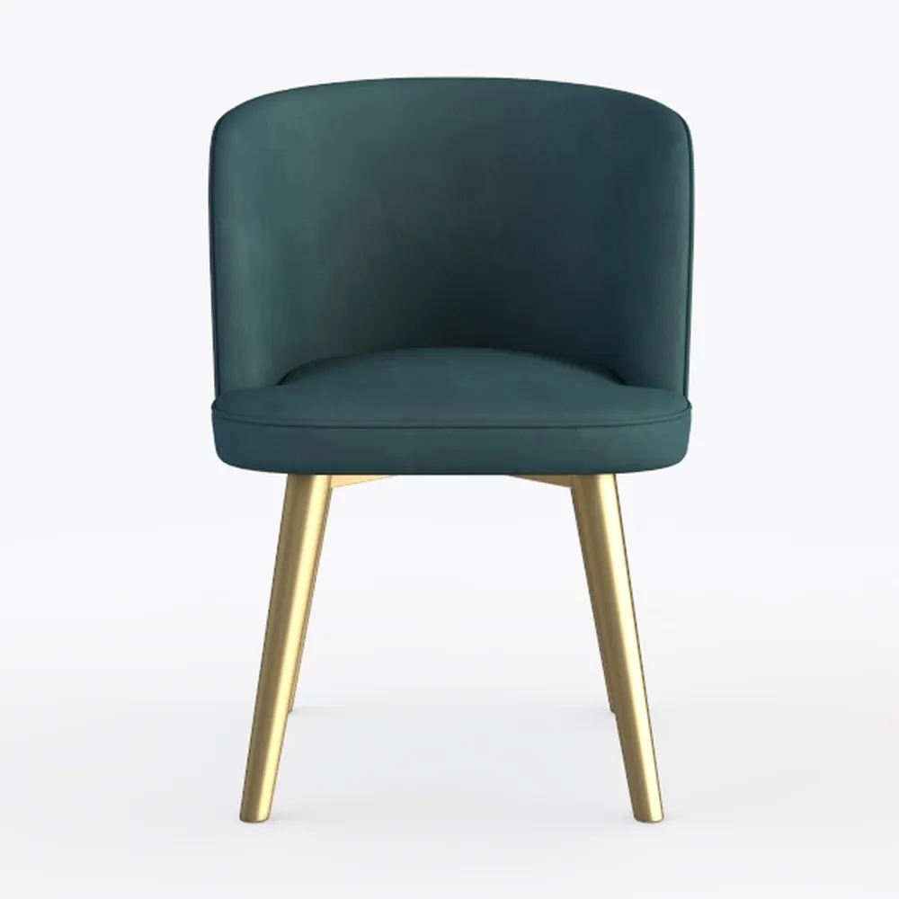 HULALA Home Velvet Accent Chairs Modern Vanity