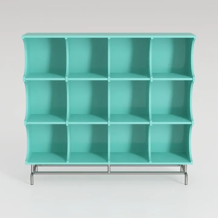 LEYAOYAO 7 Cube Bookshelf 3-Tier Bookcase with