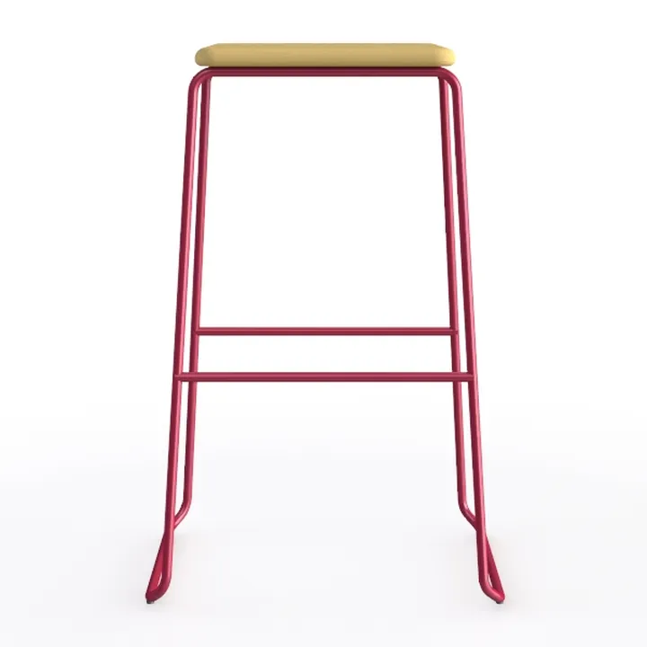 Bree 26.2 in. Burgundy Counter Stool (Set of 2)