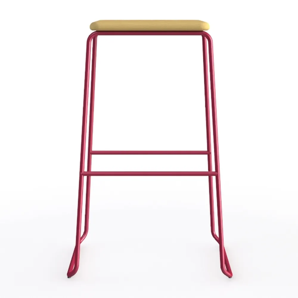 Bree 26.2 in. Burgundy Counter Stool (Set of 2)