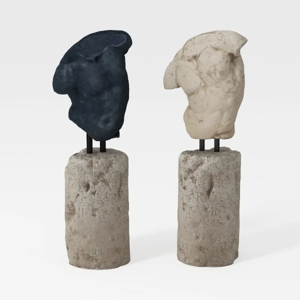 Enra Vintage vase with Handle,9.4 inch Blue and