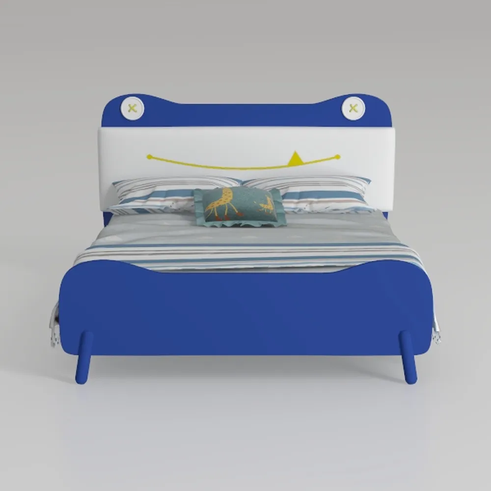 Container Theme Metal Twin Bed, Panel Headboard