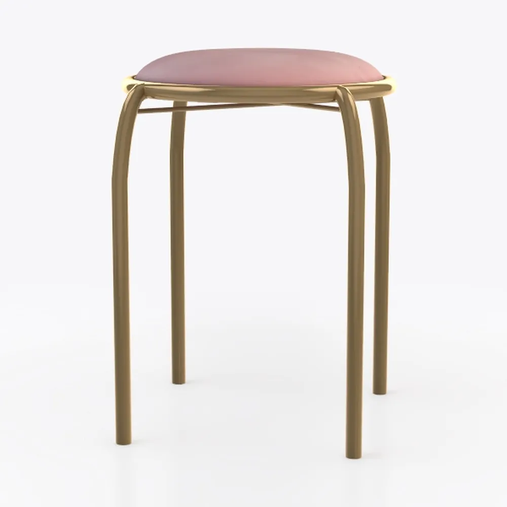 Pink Vanity Chair Stool, Cute Makeup Chair, Vanity