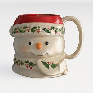 Holiday Snowman Mug_ai generated