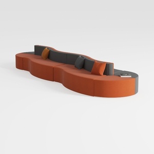 Modern Couch Sectional Sofa,Simple Curved