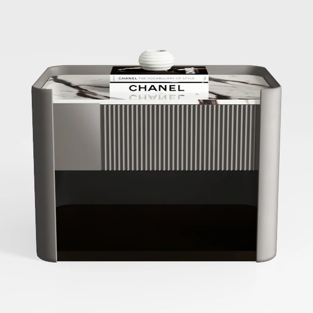 IRONCK Nightstand with Charging Station, 26.5"