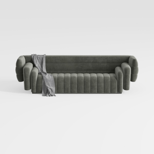 HDCAXKJ 100% Waterproof Velvet Recliner Sectional 