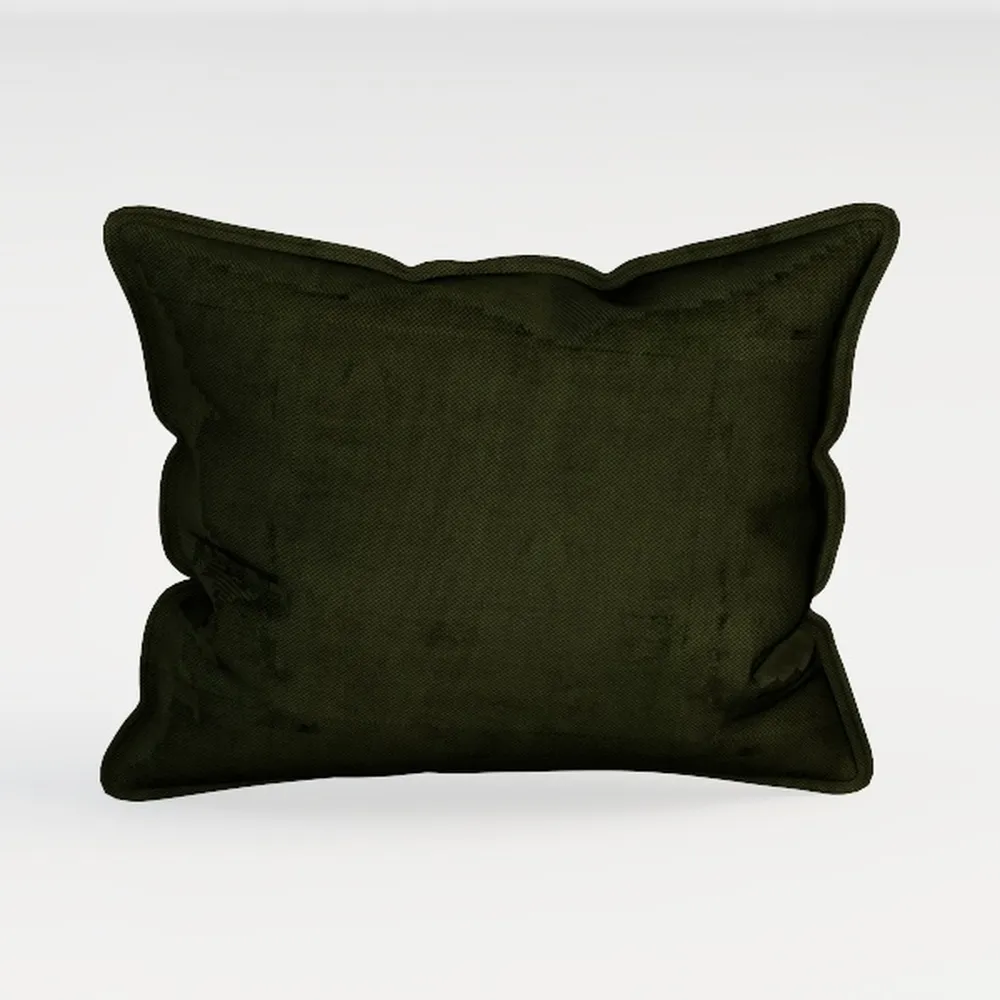 MIULEE Olive Green Velvet Throw Pillow Covers Set