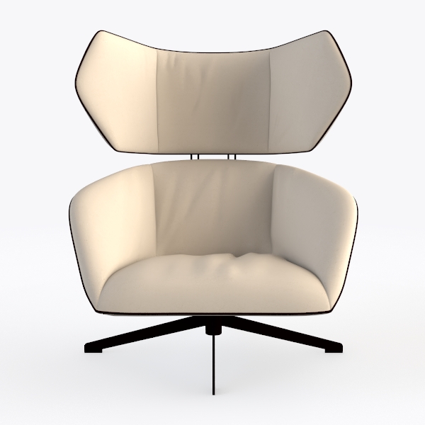 Swivel Chair Modern Home Office Chair Pu Desk Chai