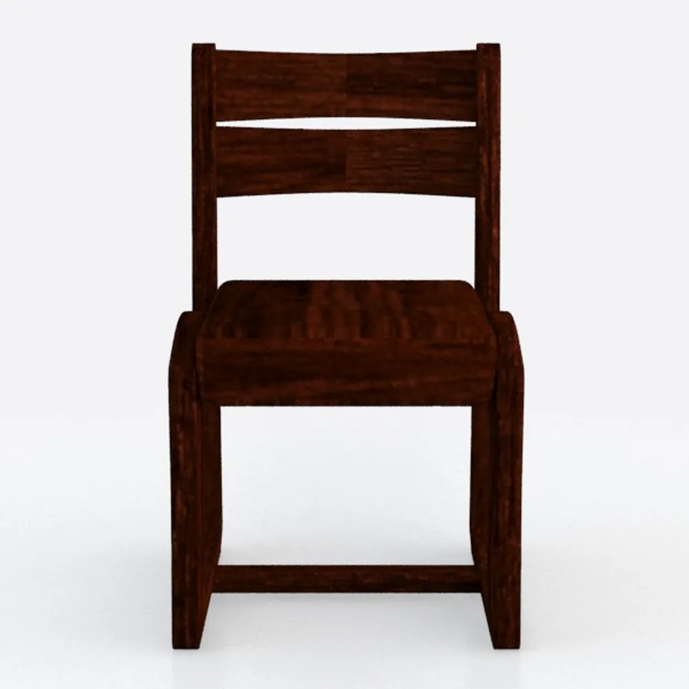 Pemberly Row Modern Wood Dining Chair in Dark