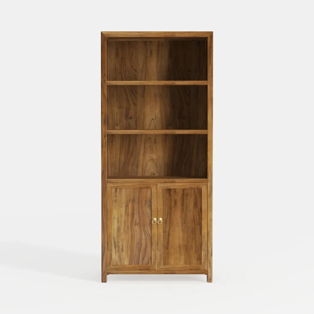 Sauder Palladia Library with Doors/Book Shelf, L: 