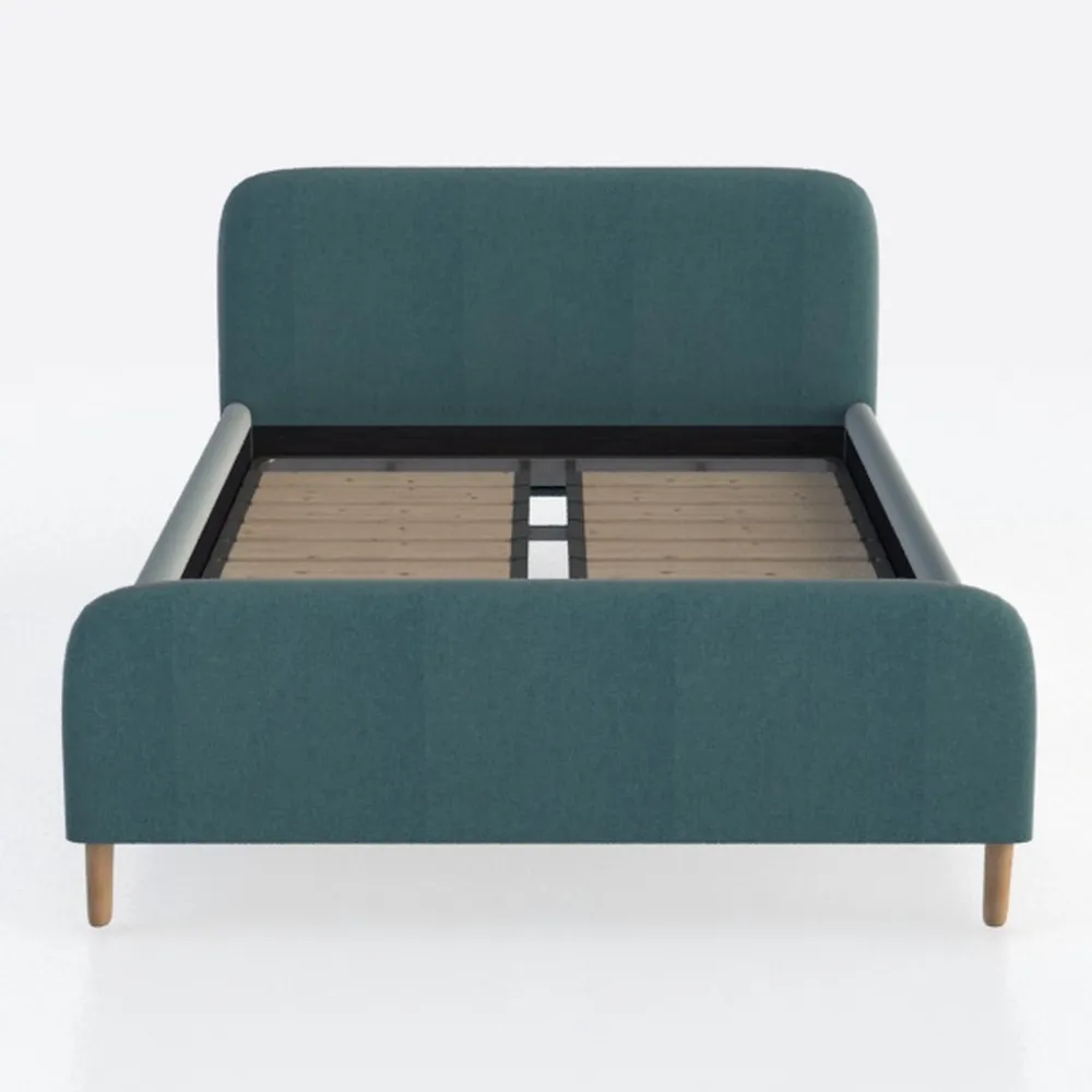 Pemberly Row Full Modern Polyester Fabric and Wood