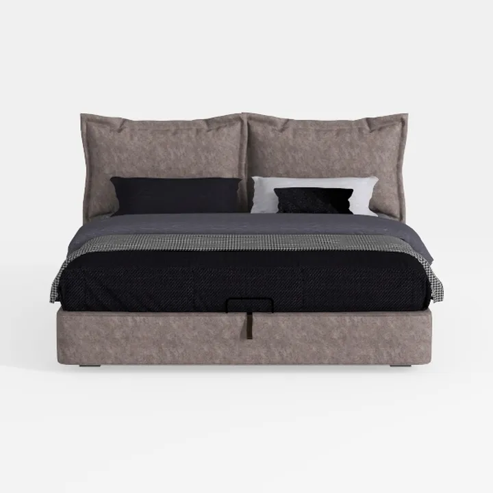 Pemberly Row Wood Eastern King Upholstered Bed Smo