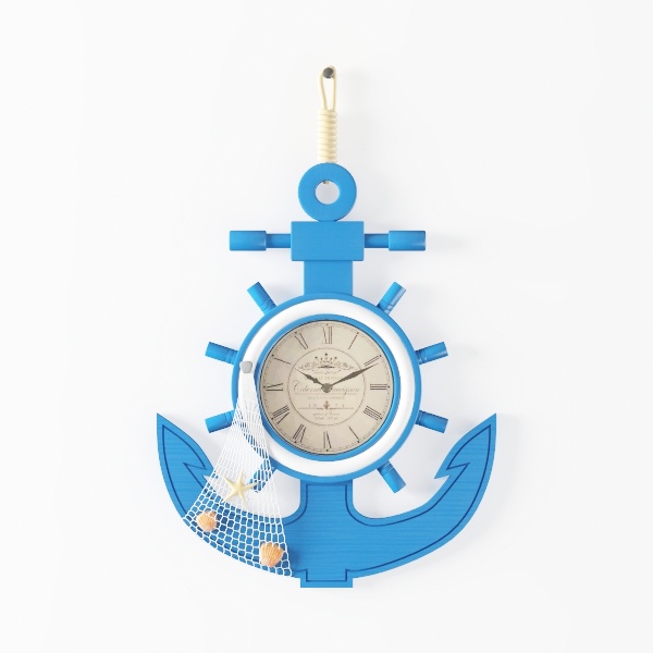 wall clock-Baby Blue