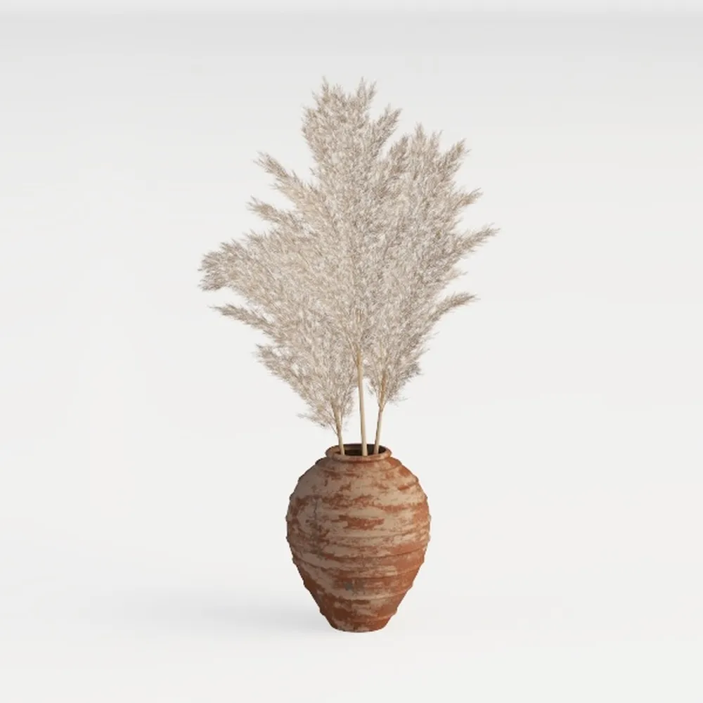 33pcs Pampas Grass Decor-Natural Dried Fluffy