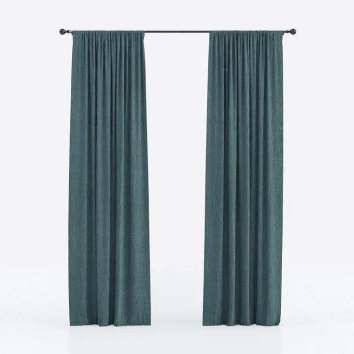 jinchan Curtains Velvet Blackout Curtain for 