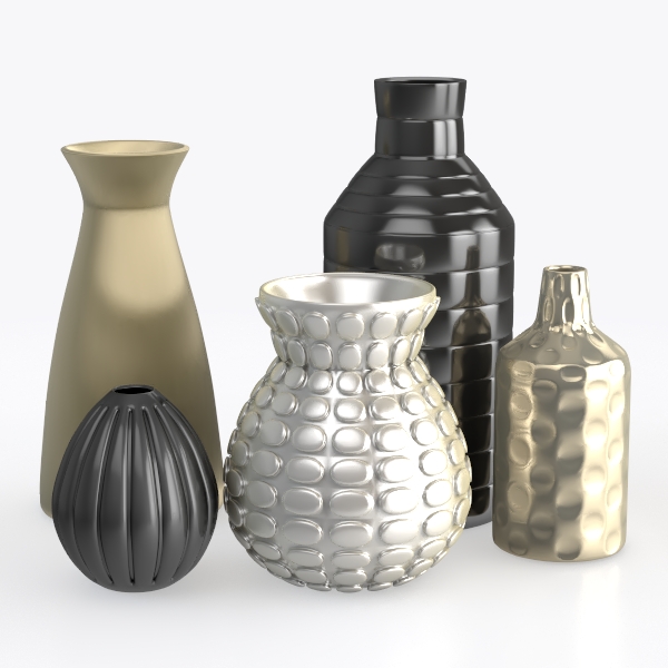 1PC Pineapple Pattern Twine Imitation Ceramic Plastic Vase Simple Water Wave Pattern Flower Arrangement Vase