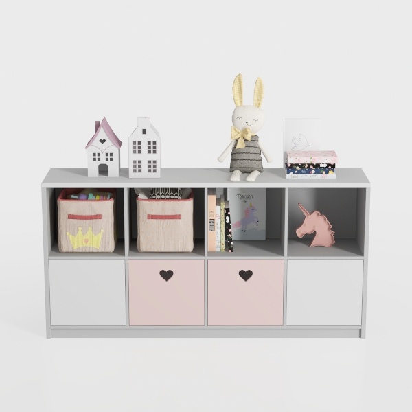 Timy 44.5" Toy Storage Organizer with 2 Drawers