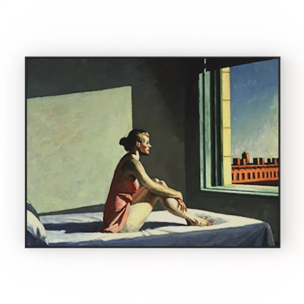 KLAKLA Canvas Wall Art - Mountain Scenery Foggy