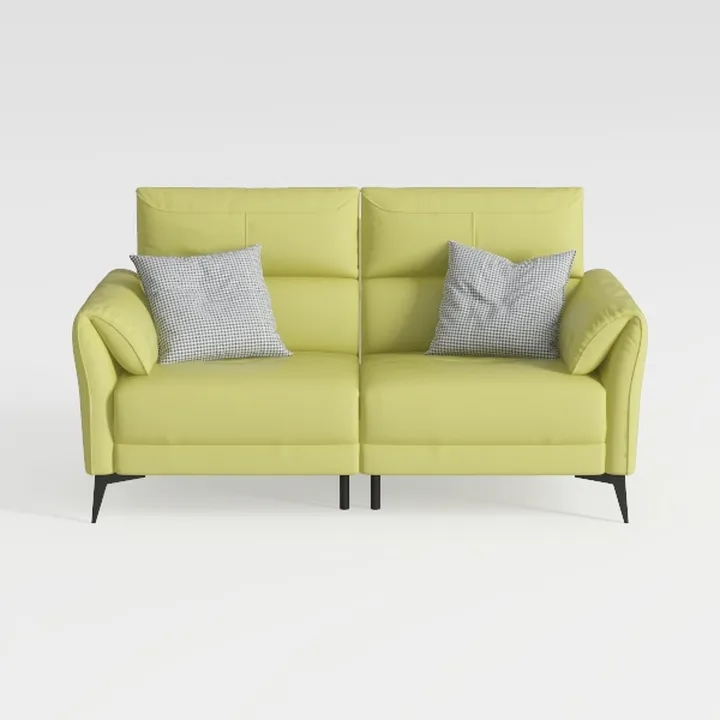 Almor Velvet Living Room Loveseat in Army Green