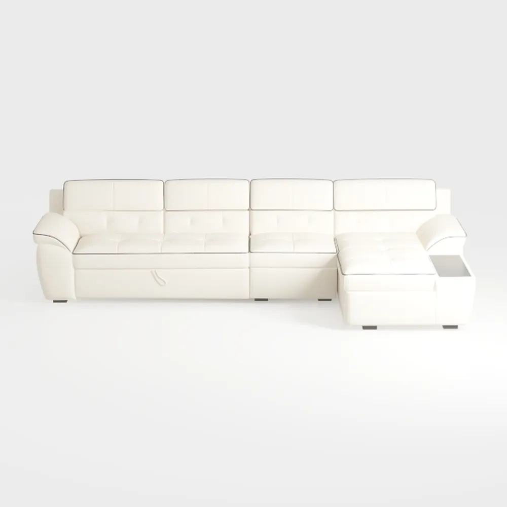 VINGLI 87" Convertible Sectional Sofa,L-Shaped Dee