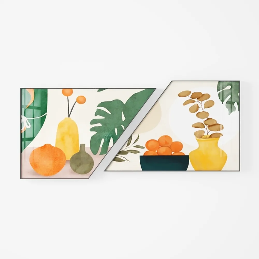 LURENCZH Flower Canvas Wall Art Pink Magnolia