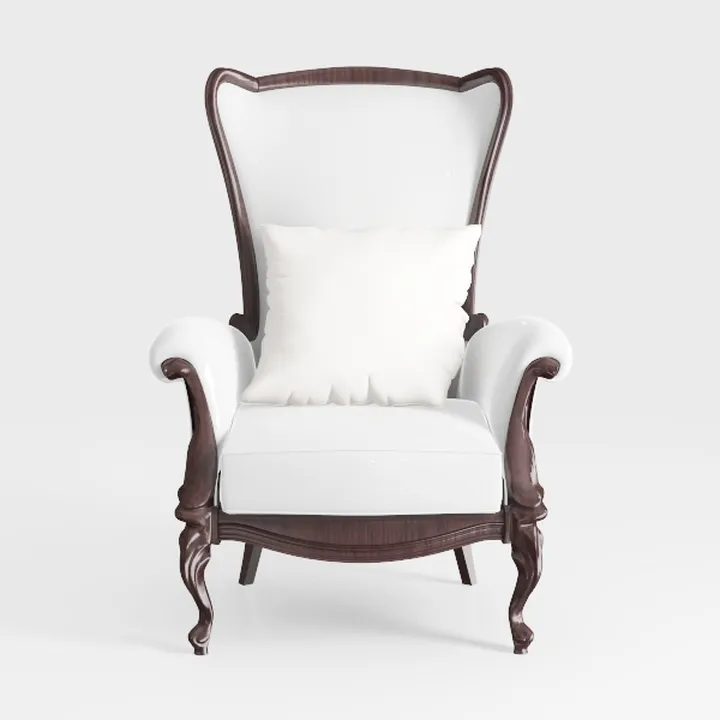 High Back Office Chair with Headrest, Swivel Rolli