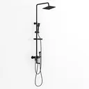 10" Rainfall Shower Head with Handheld Combo, Left 45 Degree View