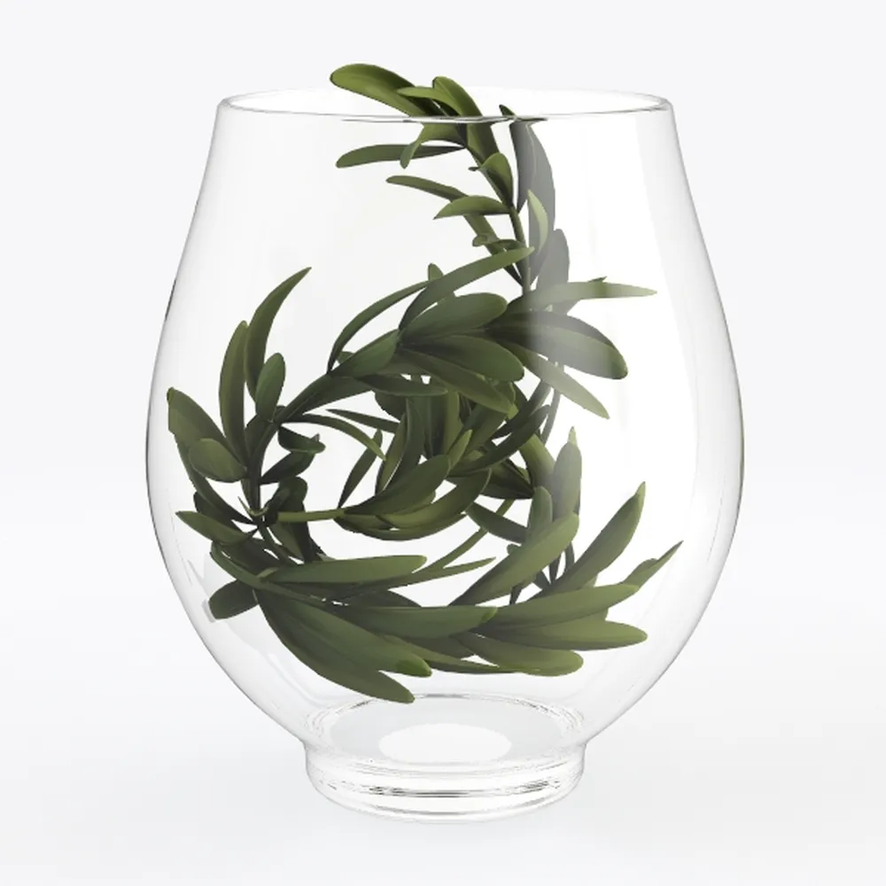 Micro Landscape Glass Bottles With Cover Fresh Green Succulent Moss Bottle Glass Vase Glass Terrarium Bonsai Home Desktop Decor