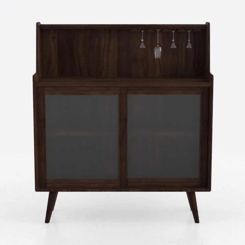 T4TREAM Fluted Bathroom Floor Cabinet with Sliding