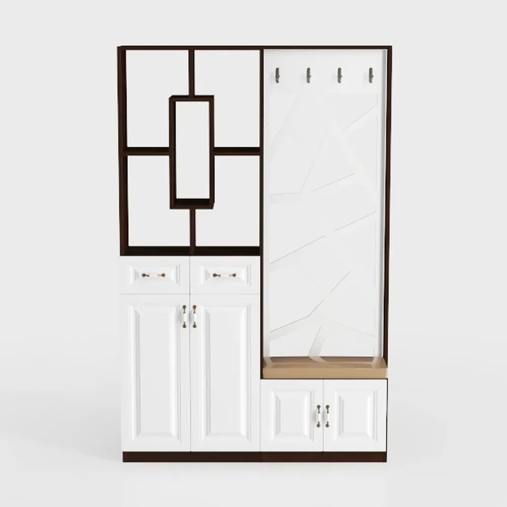 FUSUNBAO Farmhouse Hidden Shoe Cabinet with