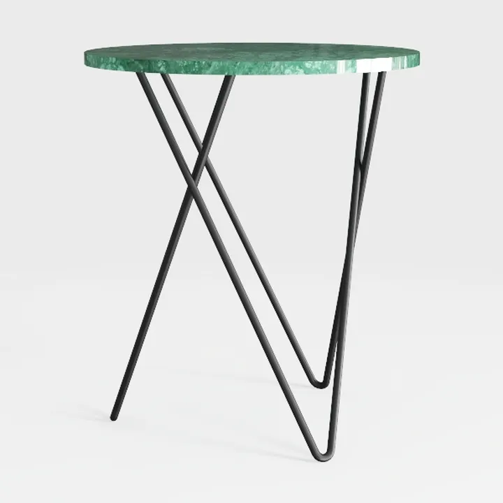 LIFFY Outdoor Side Table,12" Indoor Outdoor Round