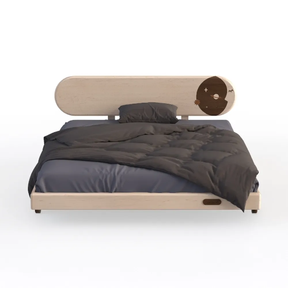 EVERGREENWEB - Letto 1 Piazza e Mezzo con Materasso 120x200 alto 20 cm in Waterfoam Flex, Base Letto 12 Doghe in Legno + Cuscino in Fiocco Memory Foam Testata Trapuntata Stondata color Tortora