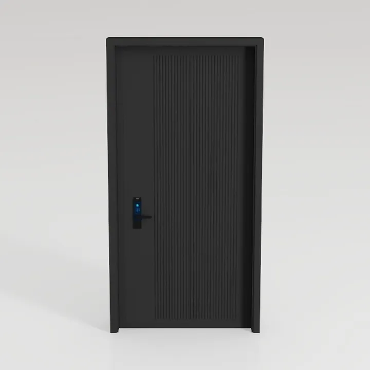 72" Modern Fluted Kitchen Pantry Cabinet with 2 La