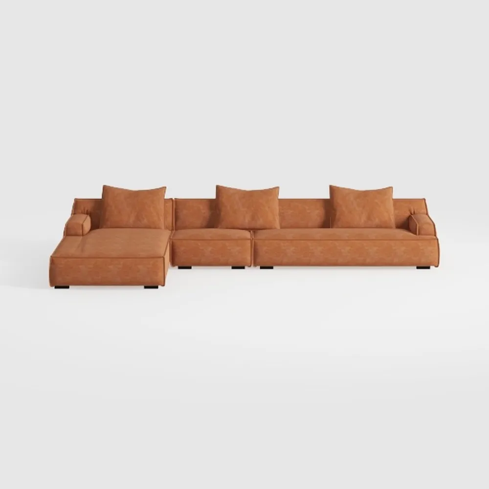 Modern 112" L Shaped Sectional Sofa Cloud Couch