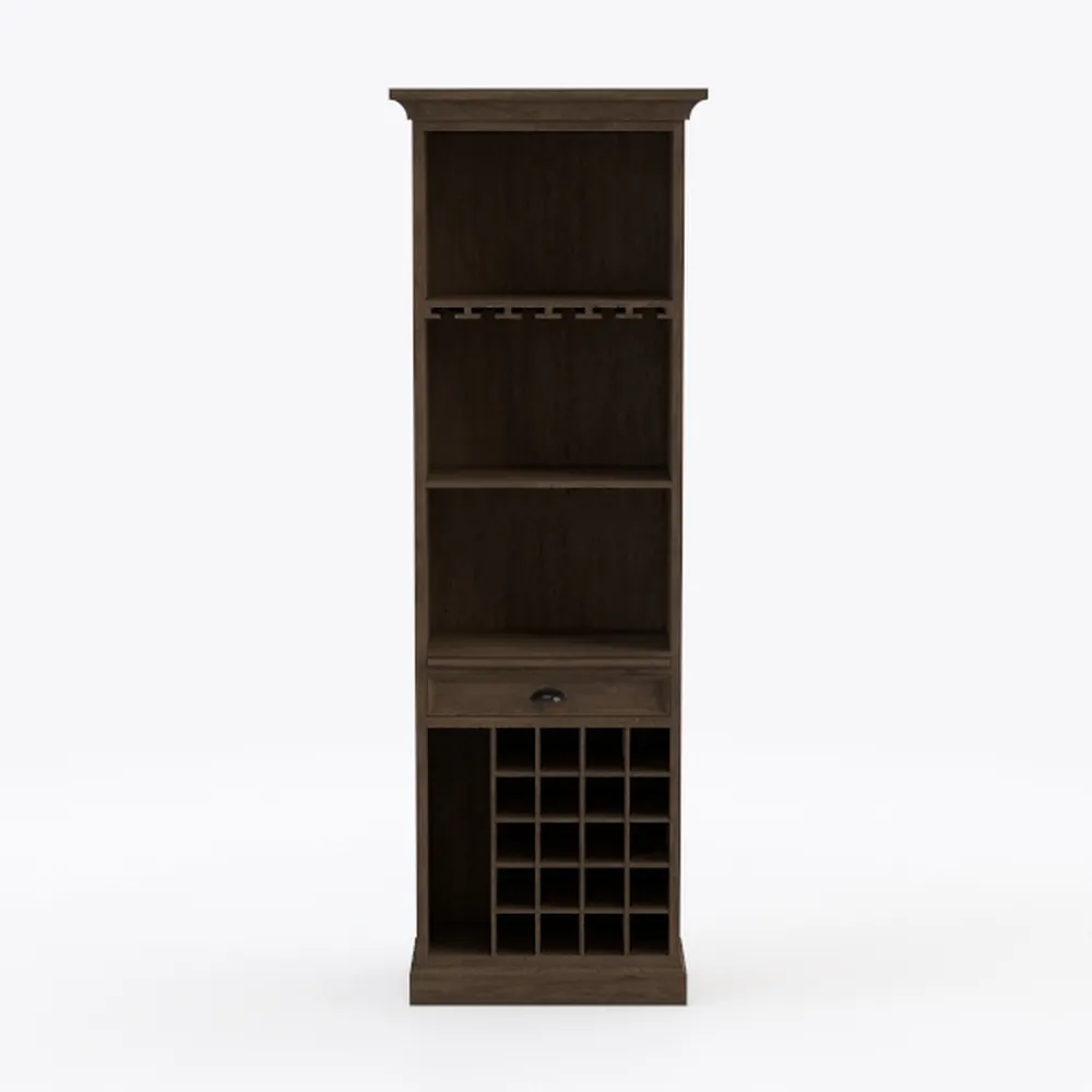 OKD Tall Corner Cabinet, Farmhouse Storage Cabinet