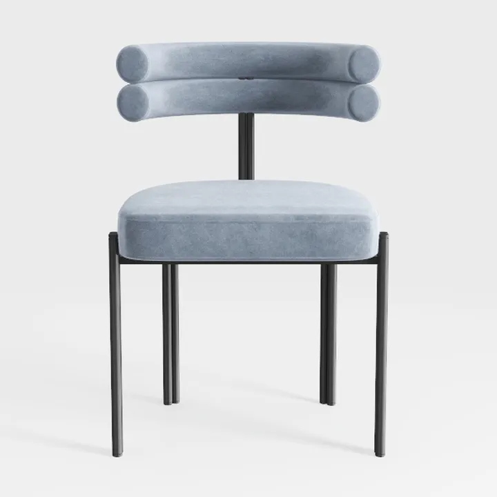 Modern Blue Dining Chair Set of 2 for Stylish