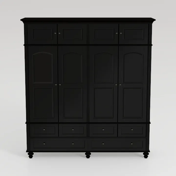 Retro 2 Door Storage Cabinet with Plaid Pattern