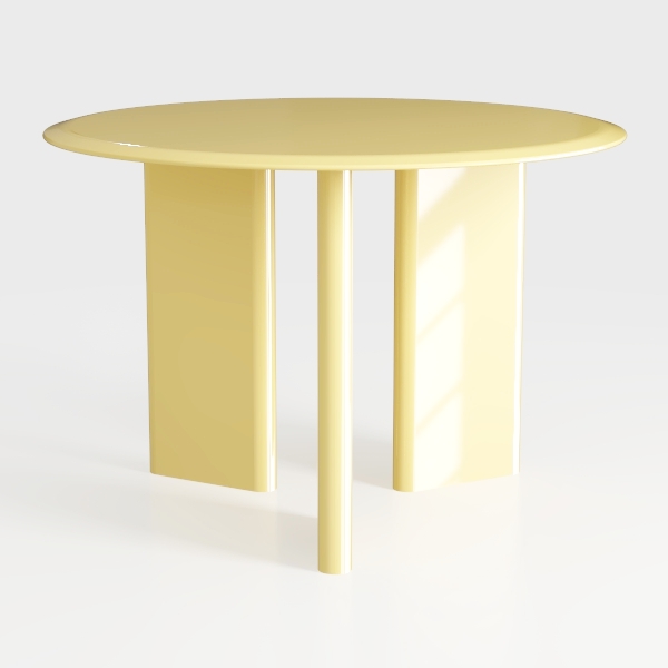 Elsa Modern Beige Round Concrete Outdoor Coffee Ta