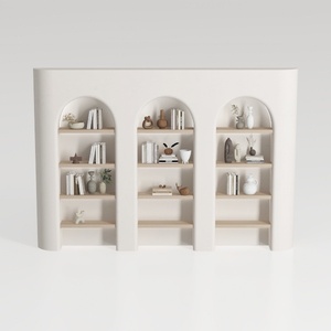 70.8” Tall Arched Bookcase, 5 Tier Tall Bookshelf,