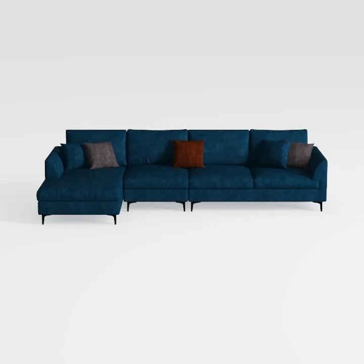146.5" Modular Sectional Sofa, Deep Seat Cloud