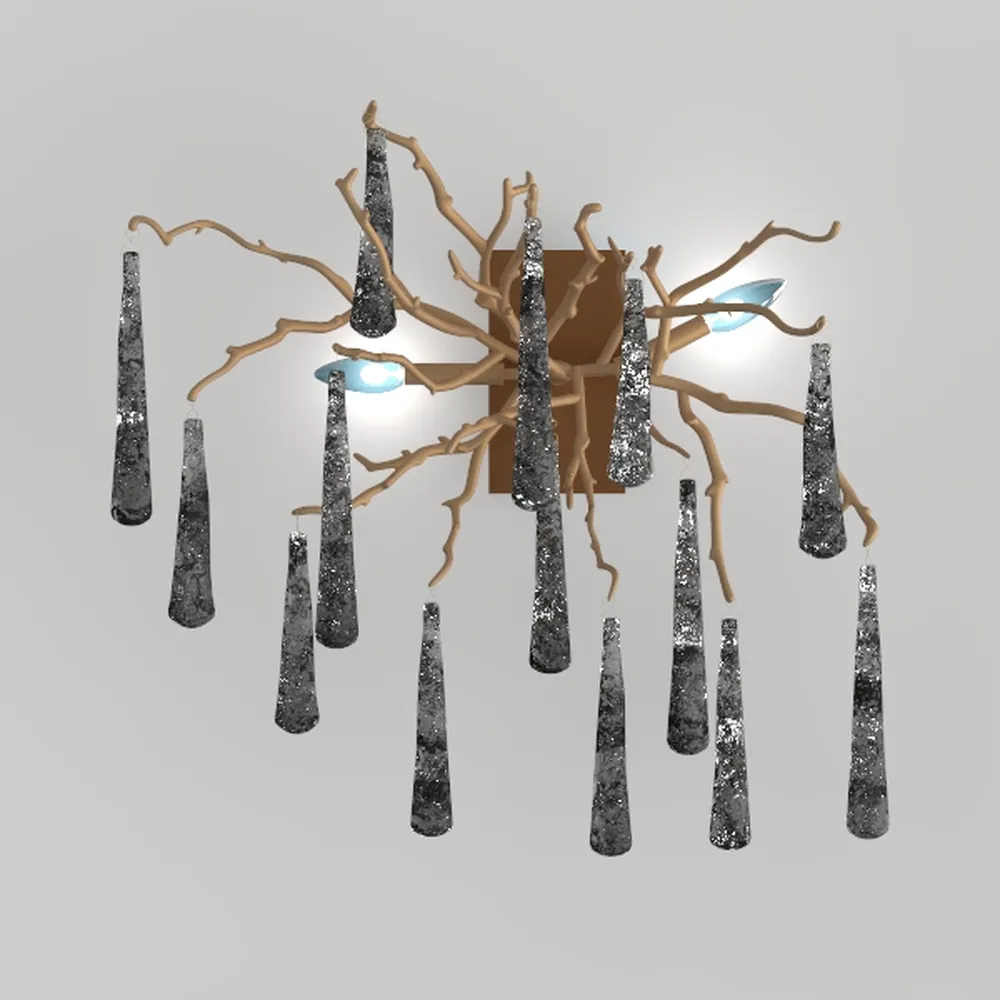 30" Black Chandelier, 6-Light Dining Room Light