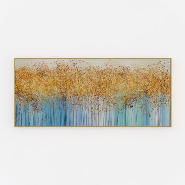 DZL Art A74650 brown And blue Abstract Painting