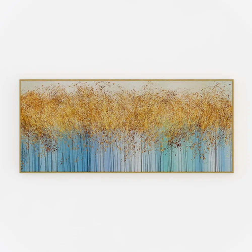 DZL Art A74650 brown And blue Abstract Painting