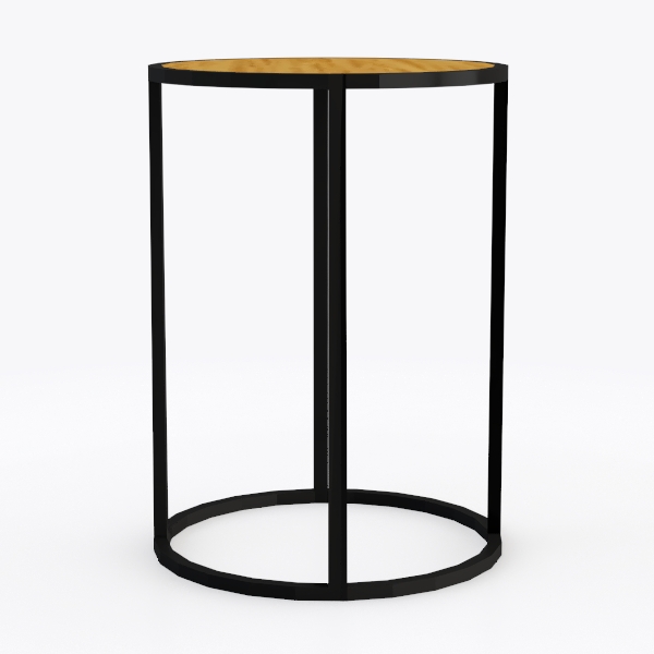 LITTLE TREE End Table Half Round, Small Side Table