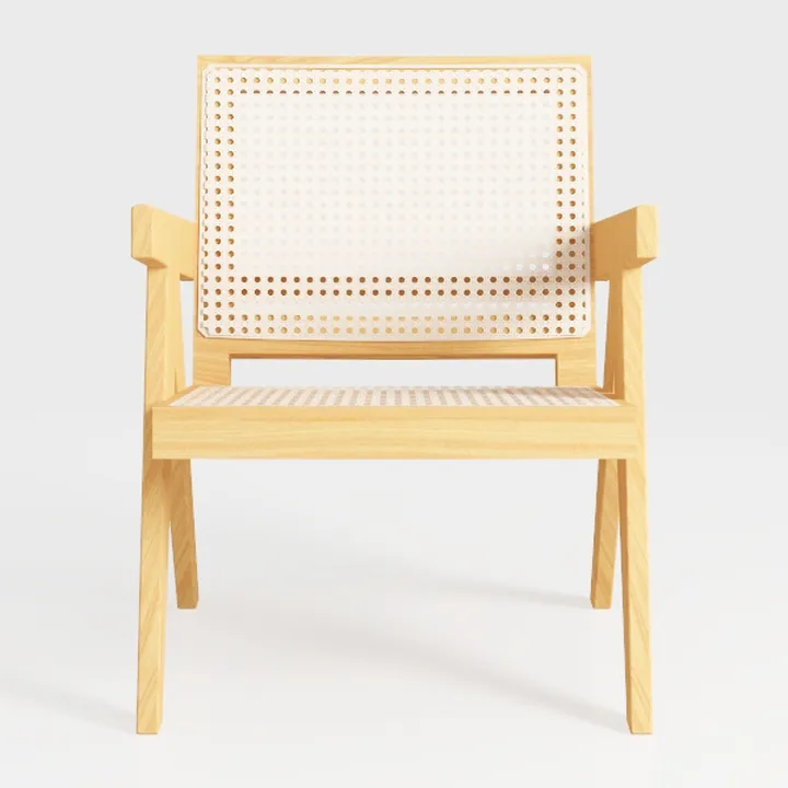 Rattan Chairs, Bamboo Rattan Dining Chair, Solid