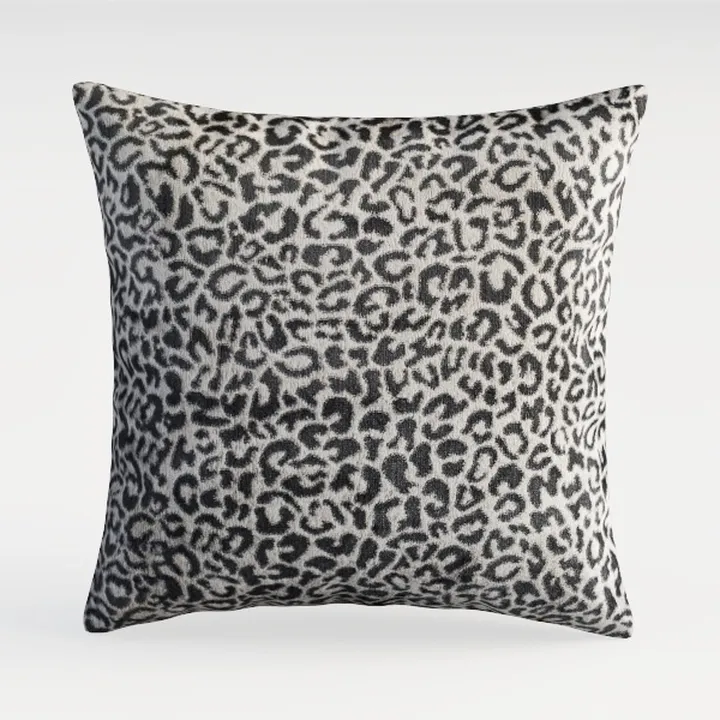 Leopard Print Fabric Throw Pillow Decorative 3D Model