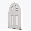 arched window-Timeless Retro Left 45 Degree View