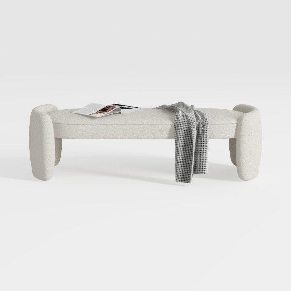 Ya-Home Modern Storage Bench-Warm Beige